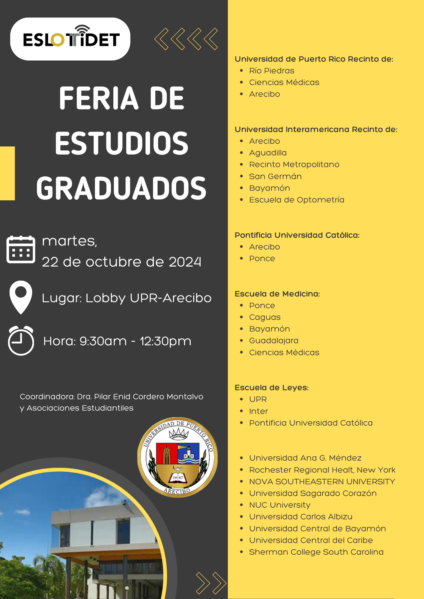 Graduate Studies Fair This October 22!