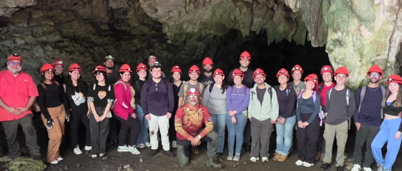Prof. Acosta and his Research Students with the Norman Veve Troglodyte Cave Group gives Cave Tours to UPRA Honor Students