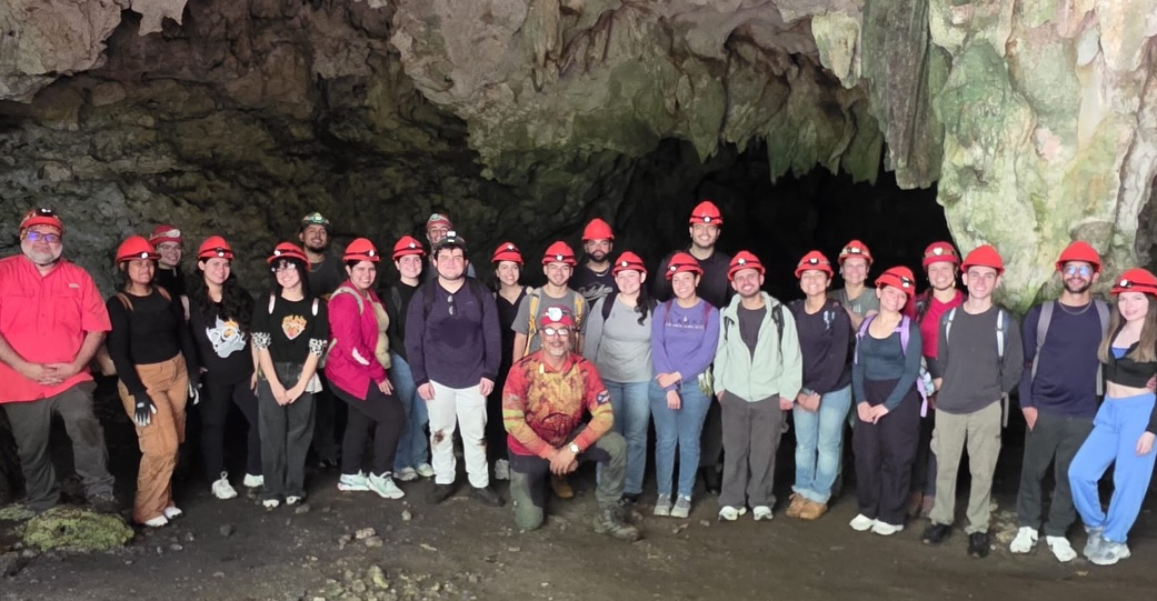 Prof. Acosta and his Research Students with the Norman Veve Troglodyte Cave Group gives Cave Tours to UPRA Honor Students